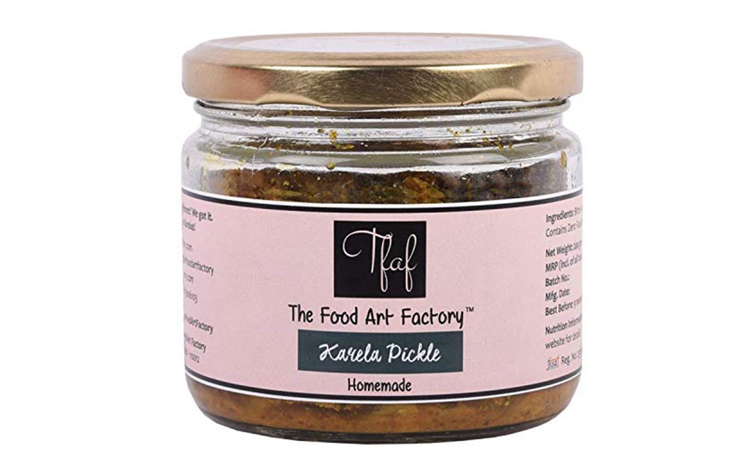 The Food Art Factory Karela Pickle    Glass Jar  200 grams